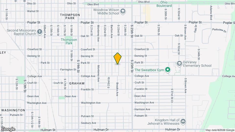 915 S 23rd St Map and Location Details