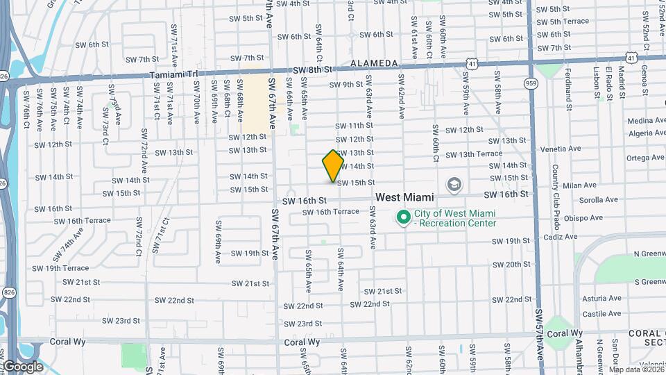6416 SW 15th St Map and Location Details