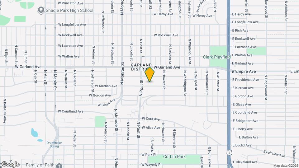 714 W Kiernan Ave Map and Location Details