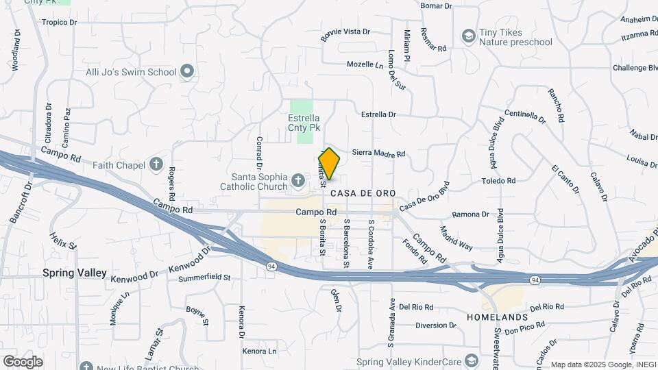 3939 N Bonita St Map and Location Details