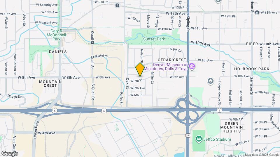 10551 W 7th Pl Map and Location Details