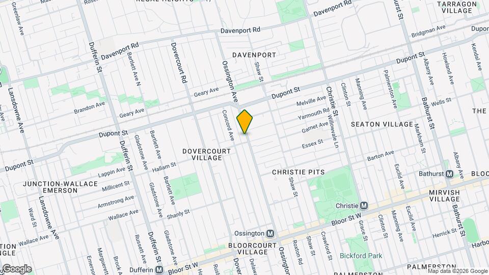 980 Ossington Ave Map and Location Details