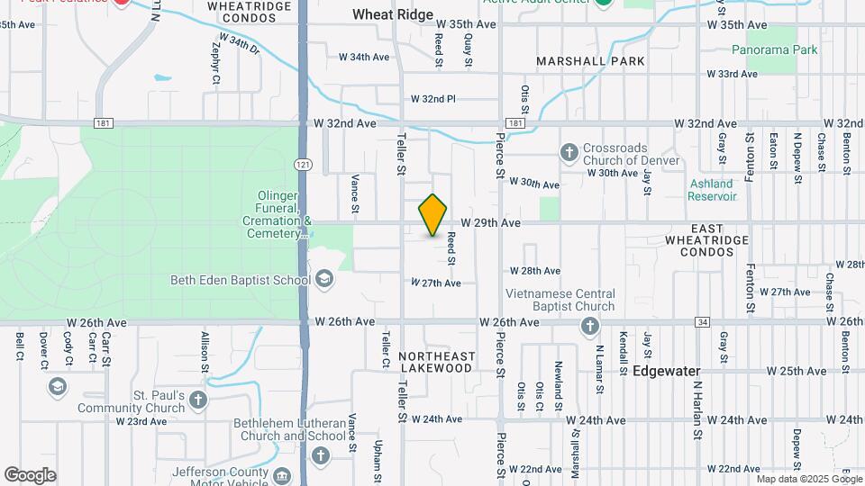 2831 Reed St Map and Location Details