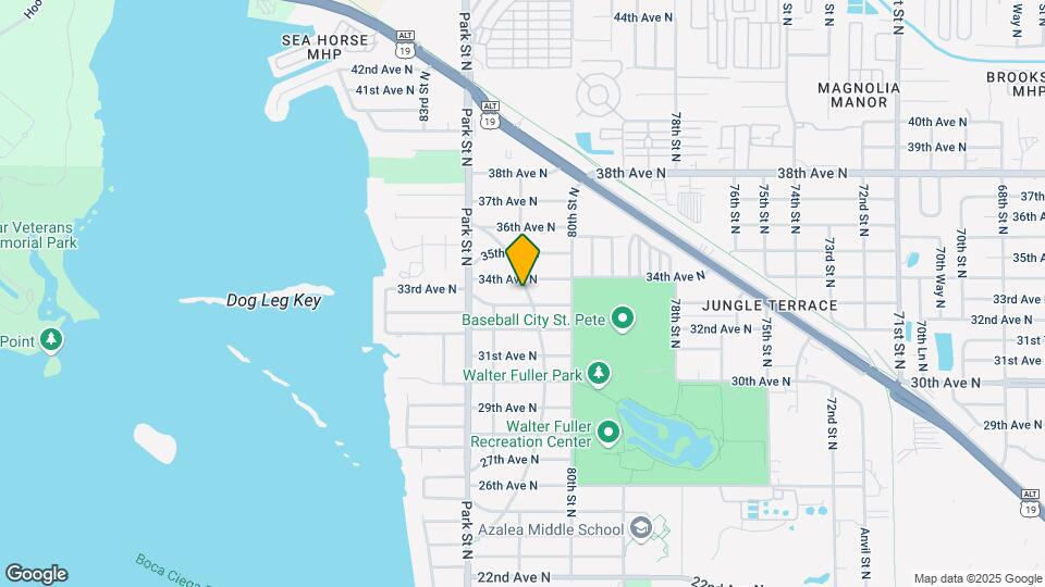 3318 Boca Ciega Dr N Map and Location Details