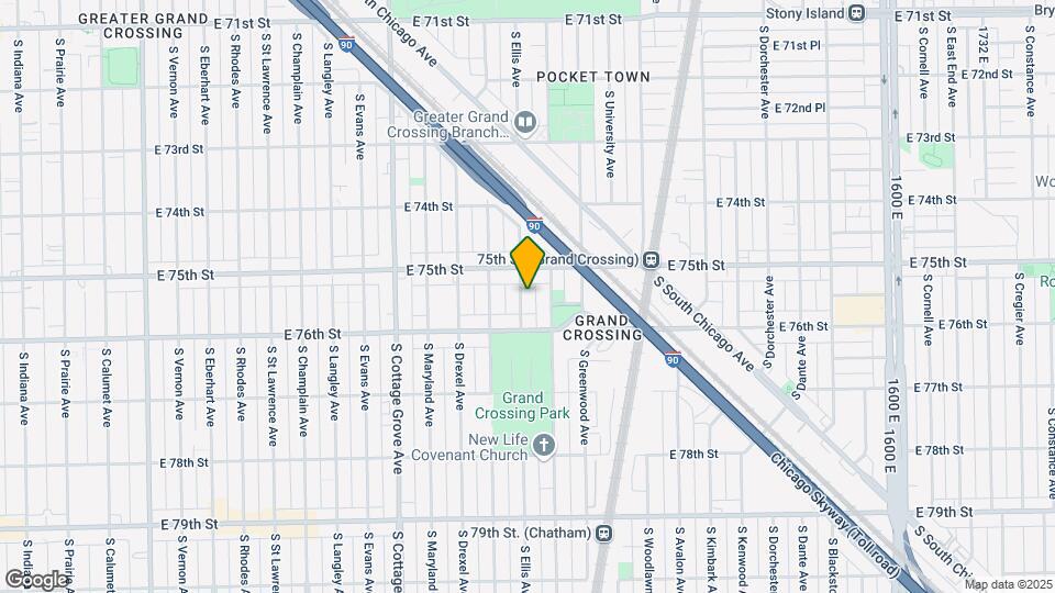 7525 S Ellis St Map and Location Details