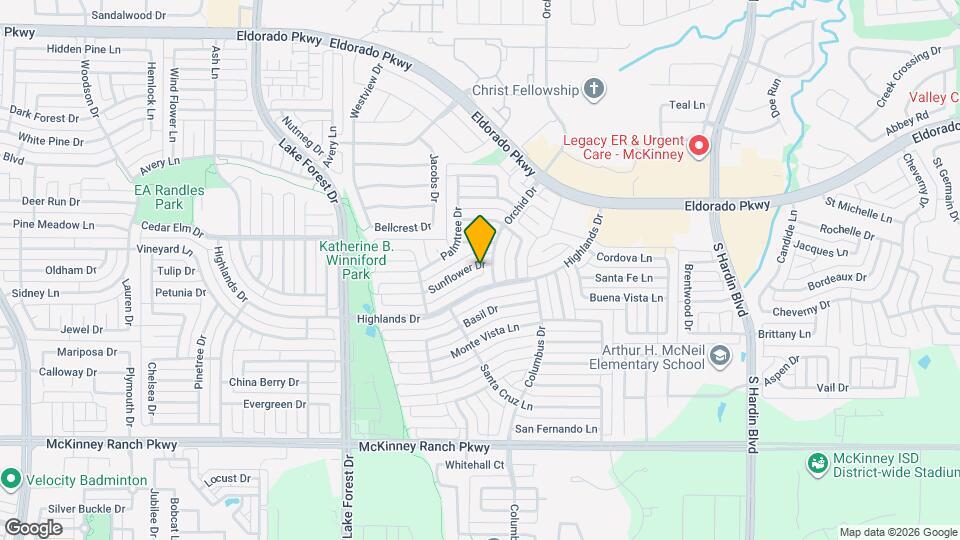 4703 Sunflower Dr Map and Location Details