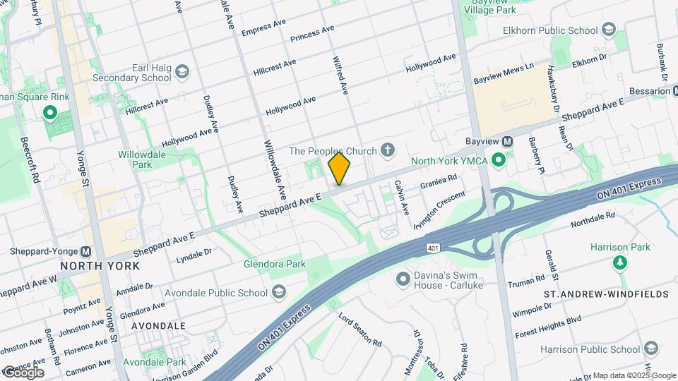 318-872 SHEPPARD Ave Map and Location Details