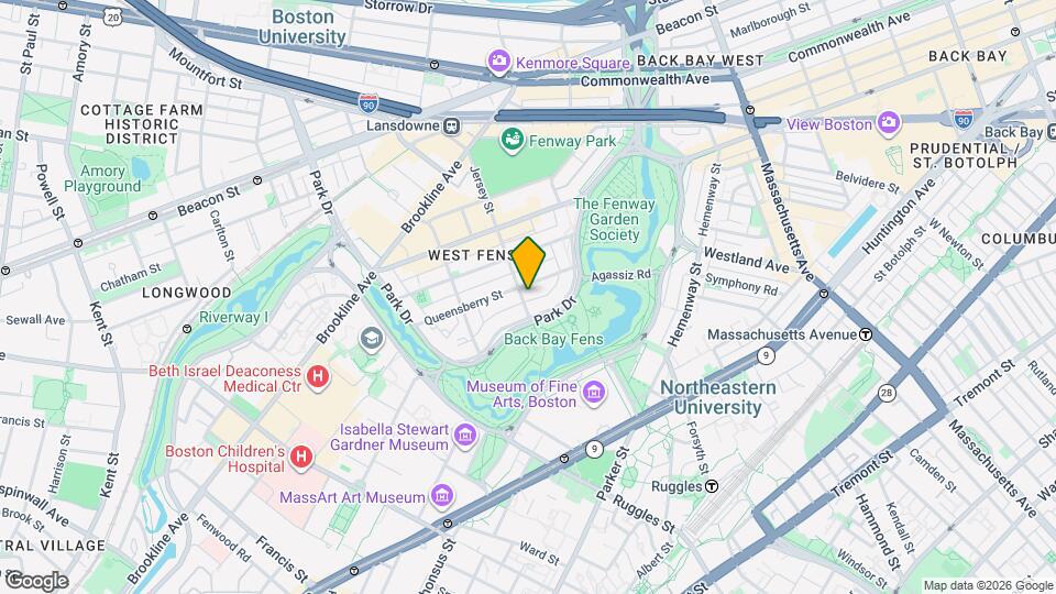 126 Jersey St, Unit 402 Map and Location Details