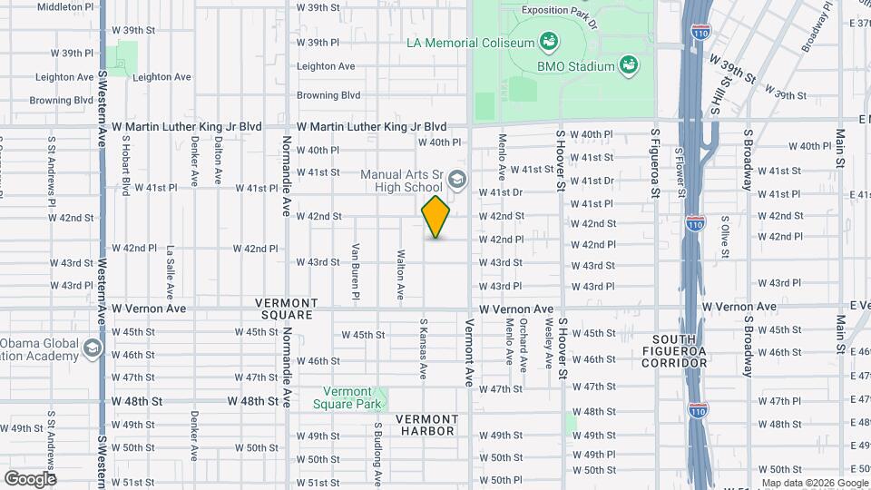 1044 W 42nd Pl, Unit 1 Mapa y Detalles de la Ubicación