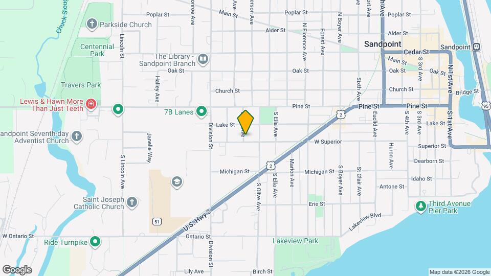 1220 W Superior St Map and Location Details