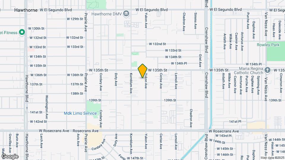13535 Yukon Ave. Map and Location Details