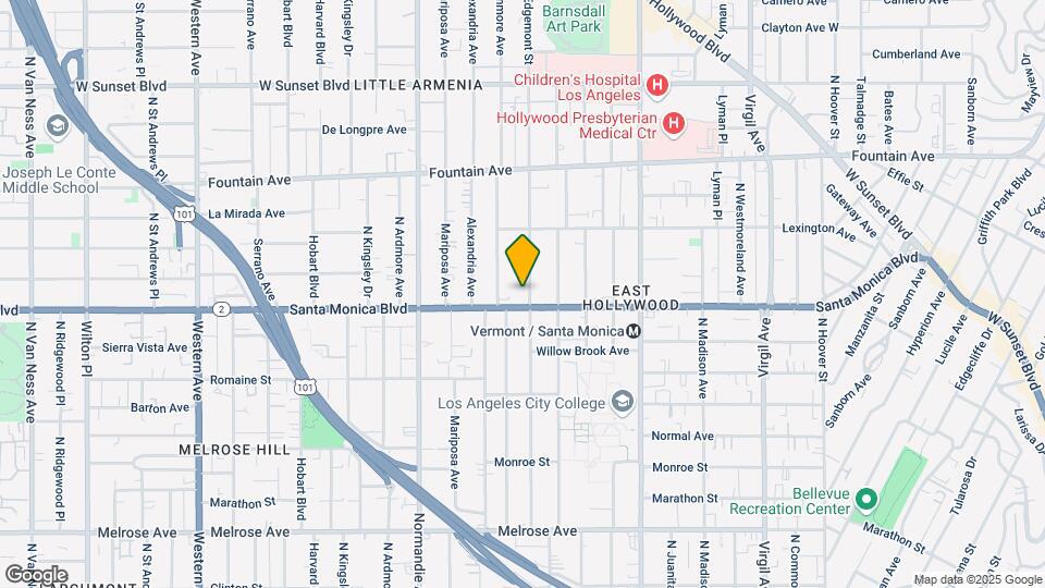 1111 N Edgemont St Map and Location Details
