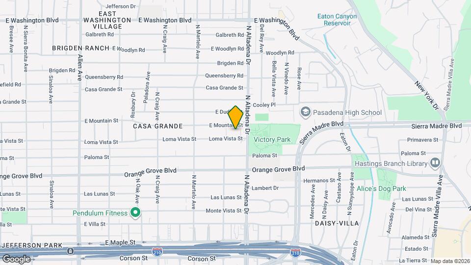 2473 Loma Vista St Map and Location Details
