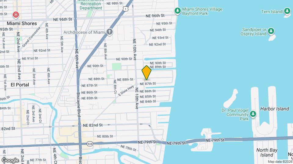 1065 NE 87th St Map and Location Details