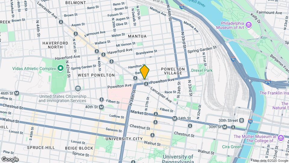 3711 Lancaster Ave Mapa y Detalles de la Ubicación