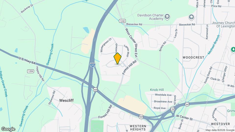 206 Crane Creek Way Mapa y Detalles de la Ubicación