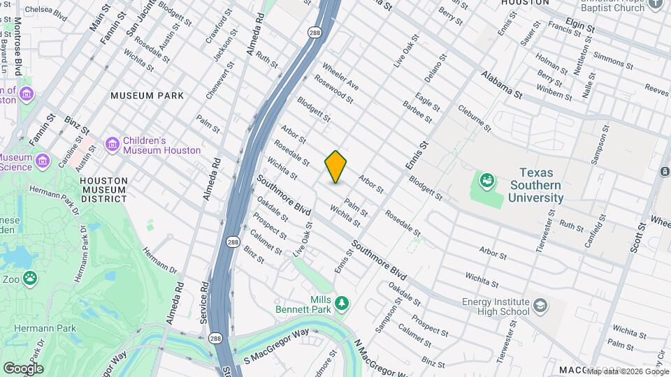 2629 Palm St Map and Location Details
