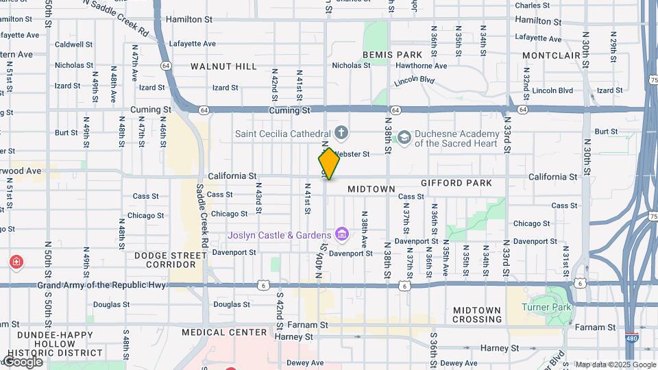523 N 40th St Map and Location Details