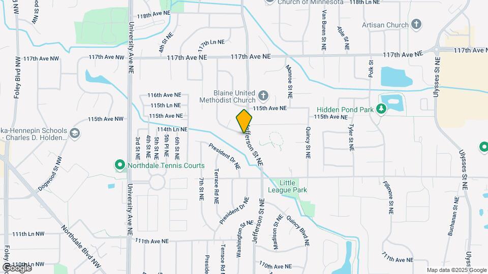 11420 Terrace Rd NE Map and Location Details