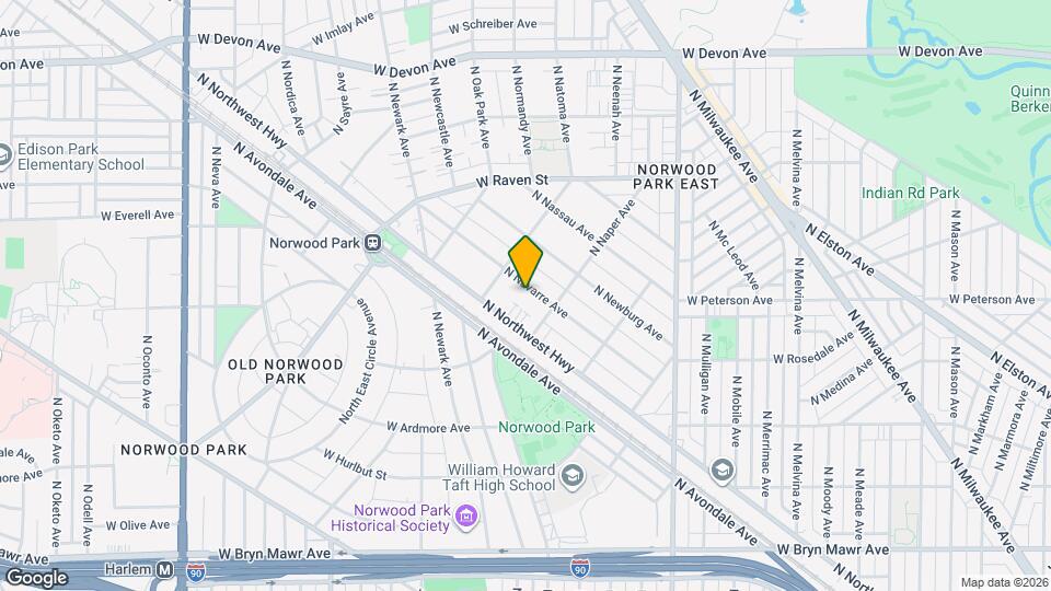 6020 N Navarre Ave Map and Location Details