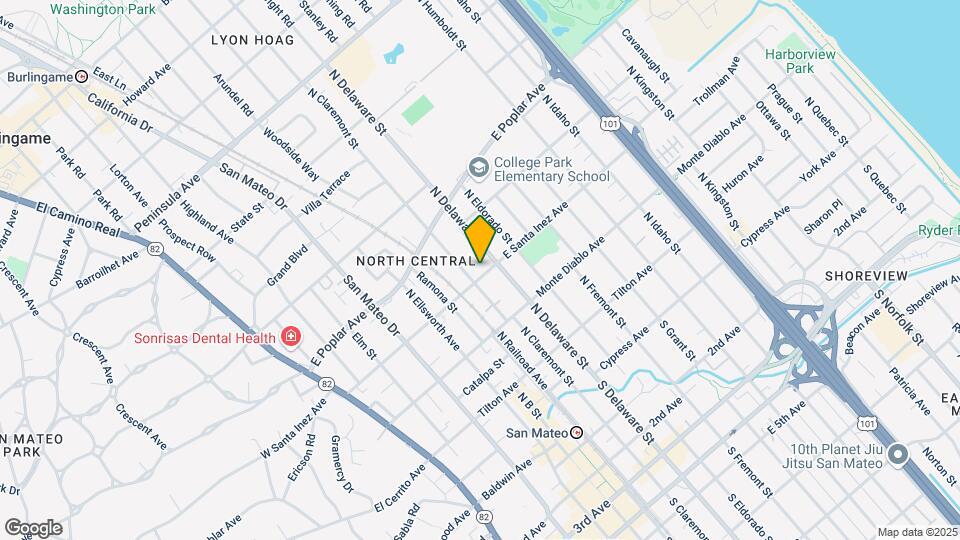 517-519 E Santa Inez Ave Mapa y Detalles de la Ubicación
