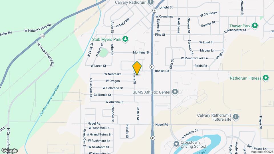 14360 N Cassia St Map and Location Details