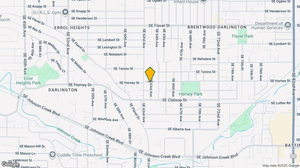 6238 SE Harney St Map and Location Details