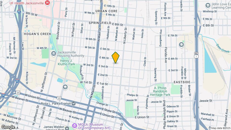 1309 N Market St-Unit -1 Map and Location Details