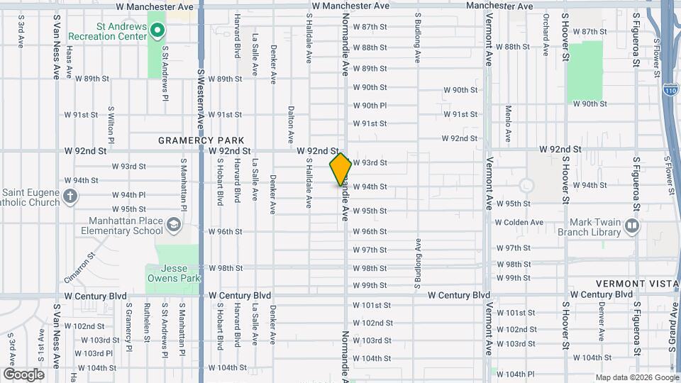 9417 S Normandie Ave, Unit 9417 Map and Location Details