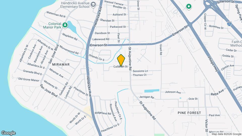 1748 Callahan St Map and Location Details