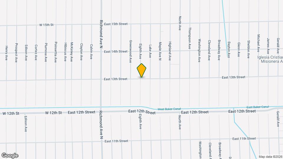 805 East 13th Street Map and Location Details