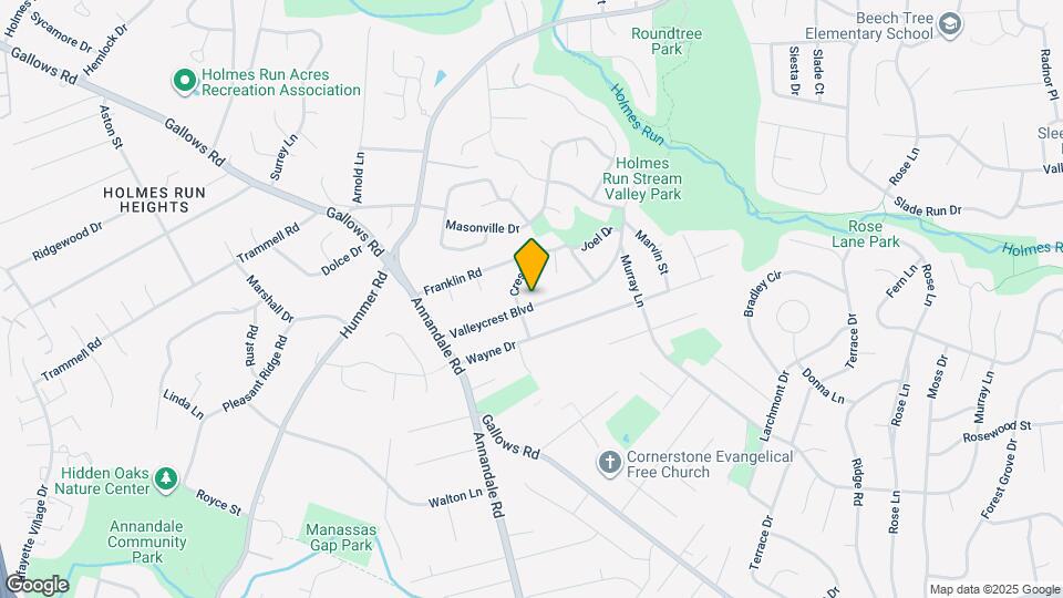 7308 Valleycrest Blvd Map and Location Details
