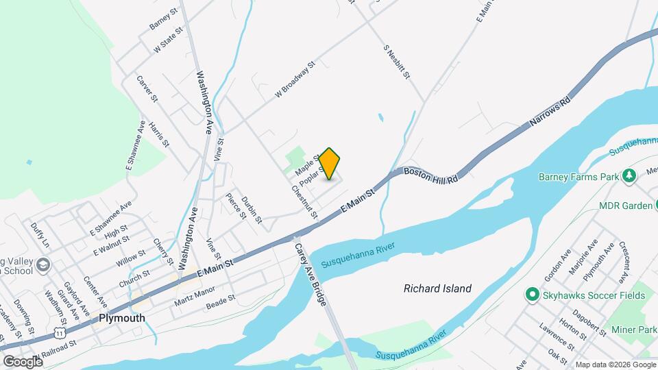 258 Buttonwood St Mapa y Detalles de la Ubicación