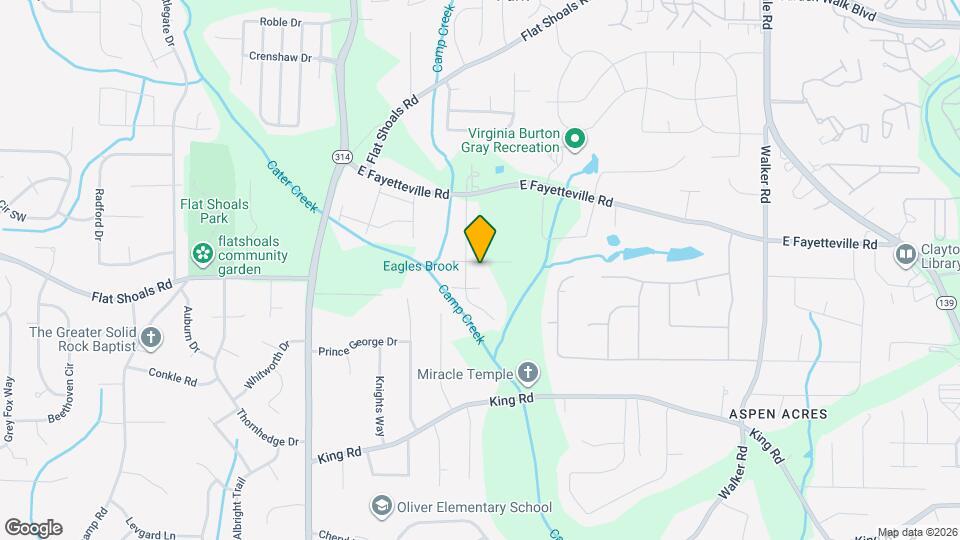 1582 E Fayetteville Cir Map and Location Details