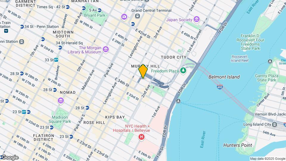 224 E 36th St Mapa y Detalles de la Ubicación
