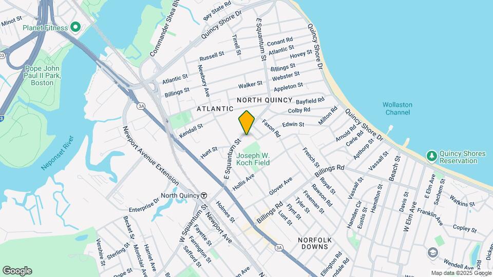 99 E Squantum St Mapa y Detalles de la Ubicación