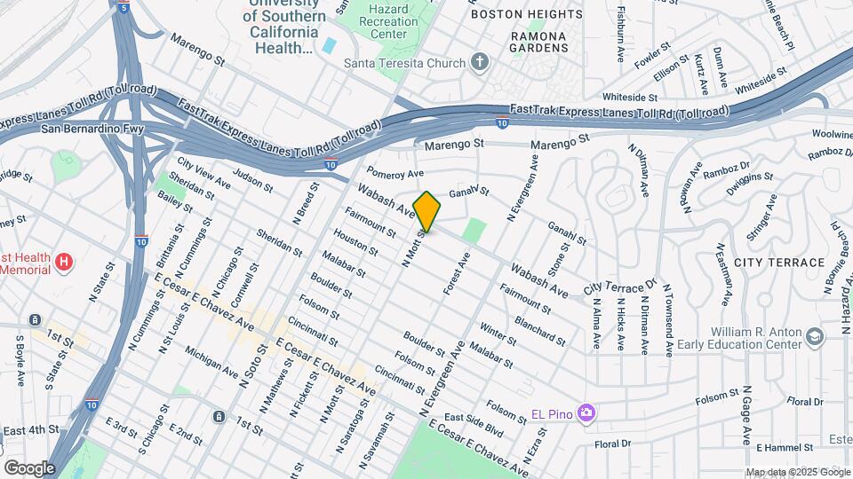 2707 Fairmount St Map and Location Details