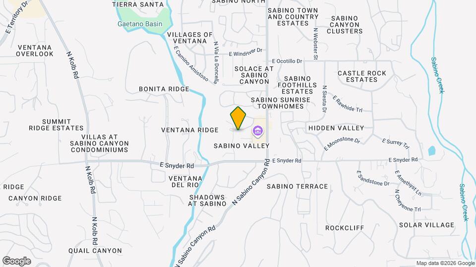 4906 N Sabino Gulch Ct Map and Location Details