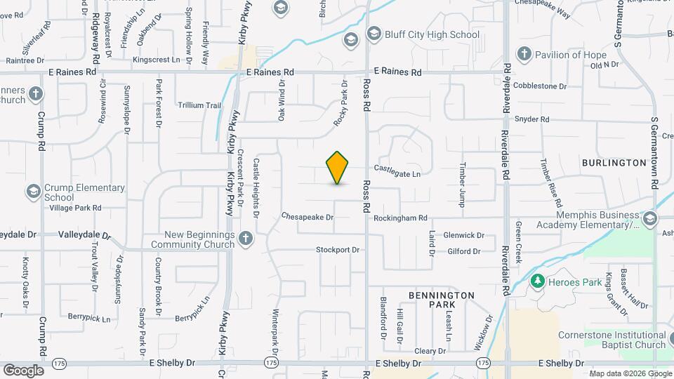 6645 Chauncey Map and Location Details