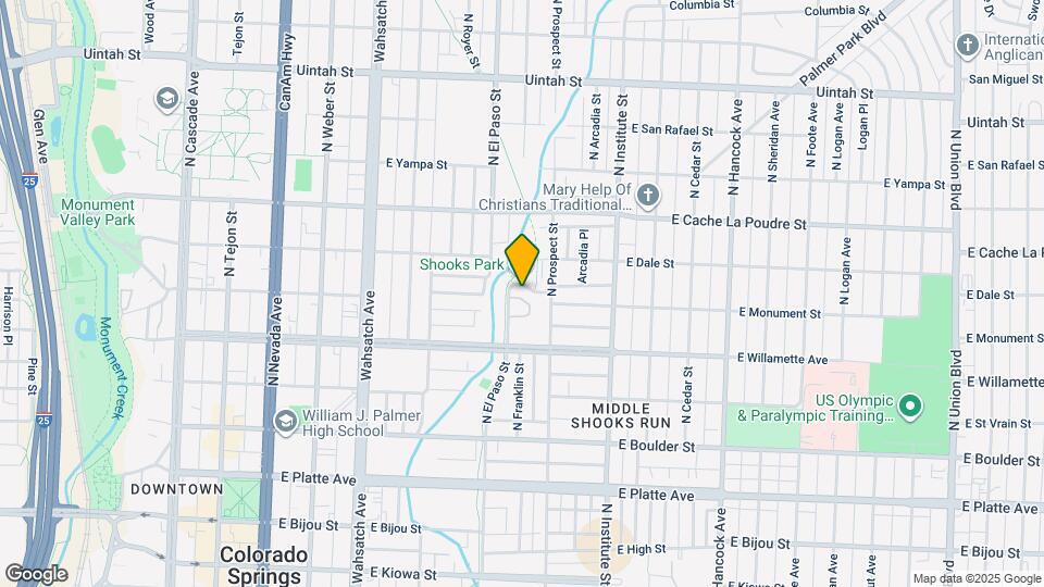 645 N Franklin St Map and Location Details
