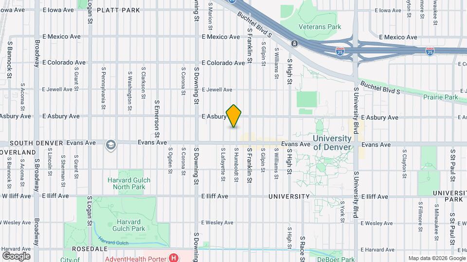 2059 S Humboldt St Map and Location Details