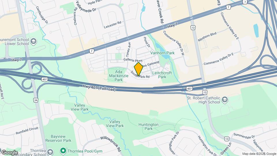 283 South Park Rd Map and Location Details