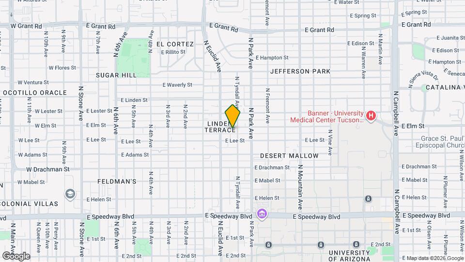 840 E Elm St Mapa y Detalles de la Ubicación