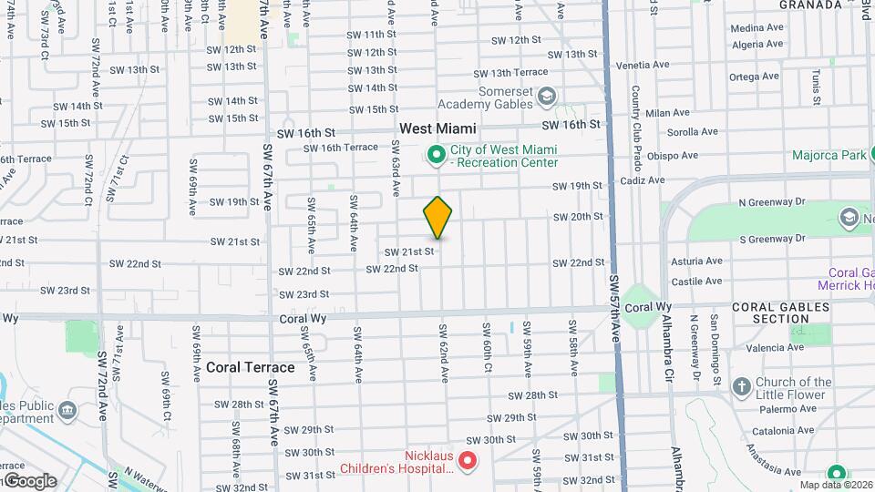 6201 SW 21st St Map and Location Details
