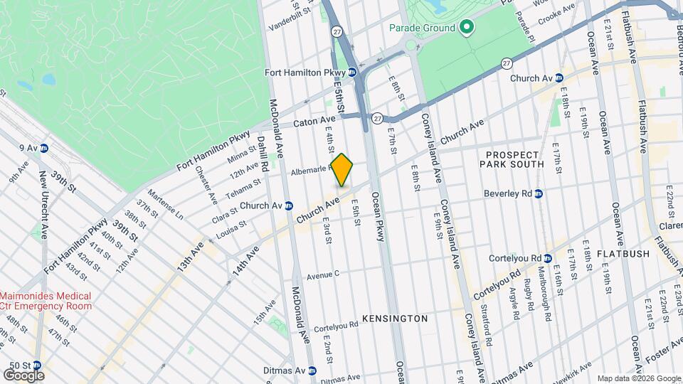 405 Church Ave Map and Location Details