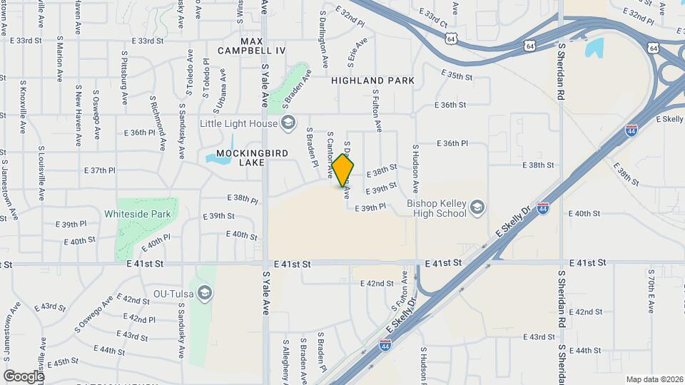 3908 S Darlington Ave Map and Location Details