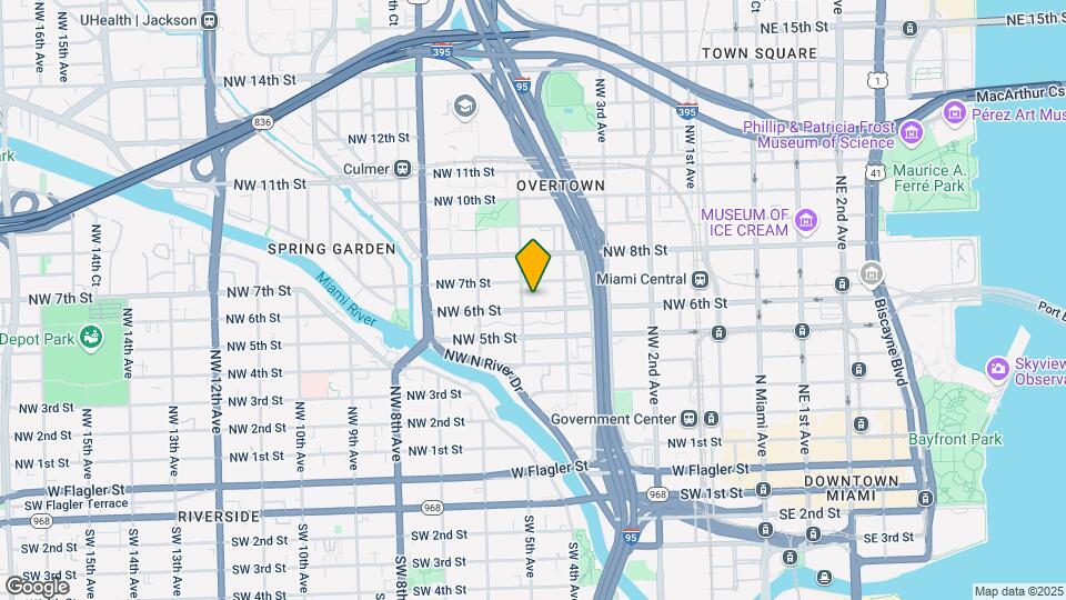 421 NW 6th St, Unit 1801 Map and Location Details