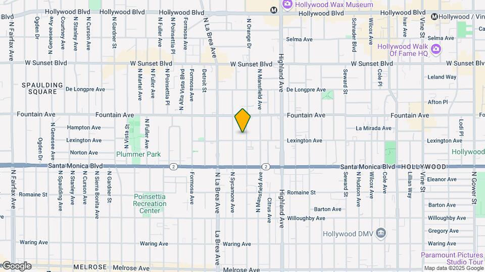 1207 N Orange Dr Mapa y Detalles de la Ubicación