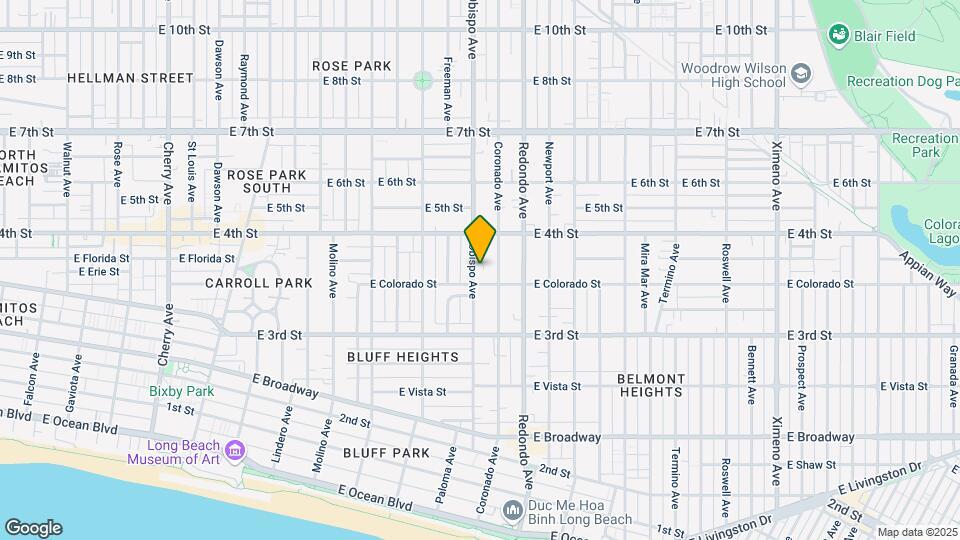 360 Obispo Ave Map and Location Details