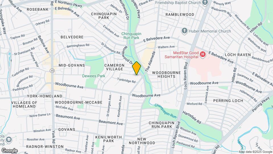 5514 The Alameda Map and Location Details